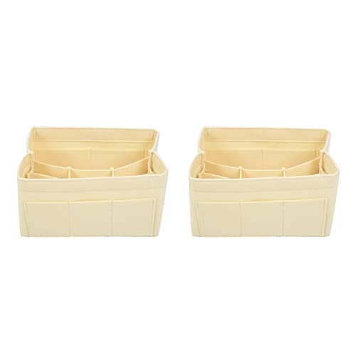 SRMAN 2X Damen Mode Filz Tuch Innen Tasche Passt in Einsatz Handtasche Multi Kosmetik Lagerung und Persönliche Gegenstände Organizer von SRMAN