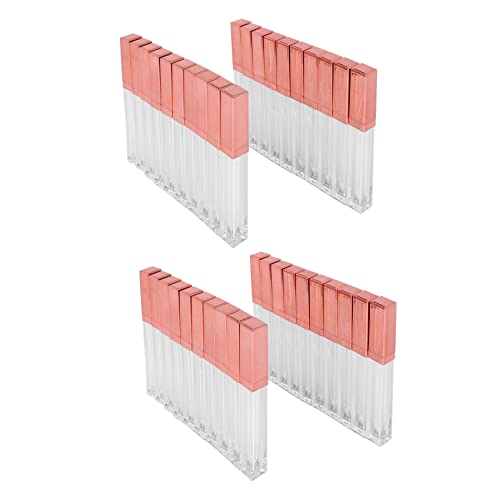 SRMAN 40 Stücke 5 ML Leere Lippenglasur Flasche DIY Lip Gloss Behaelter Nachfüllbare Leere Flaschen von SRMAN