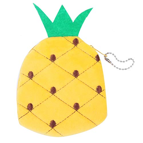 SRMAN Obst Design MüNze Geld Tasche GeldböRse Brieftasche für Frauen MäDchen Lady Geschenk (Gelbe Ananas) von SRMAN