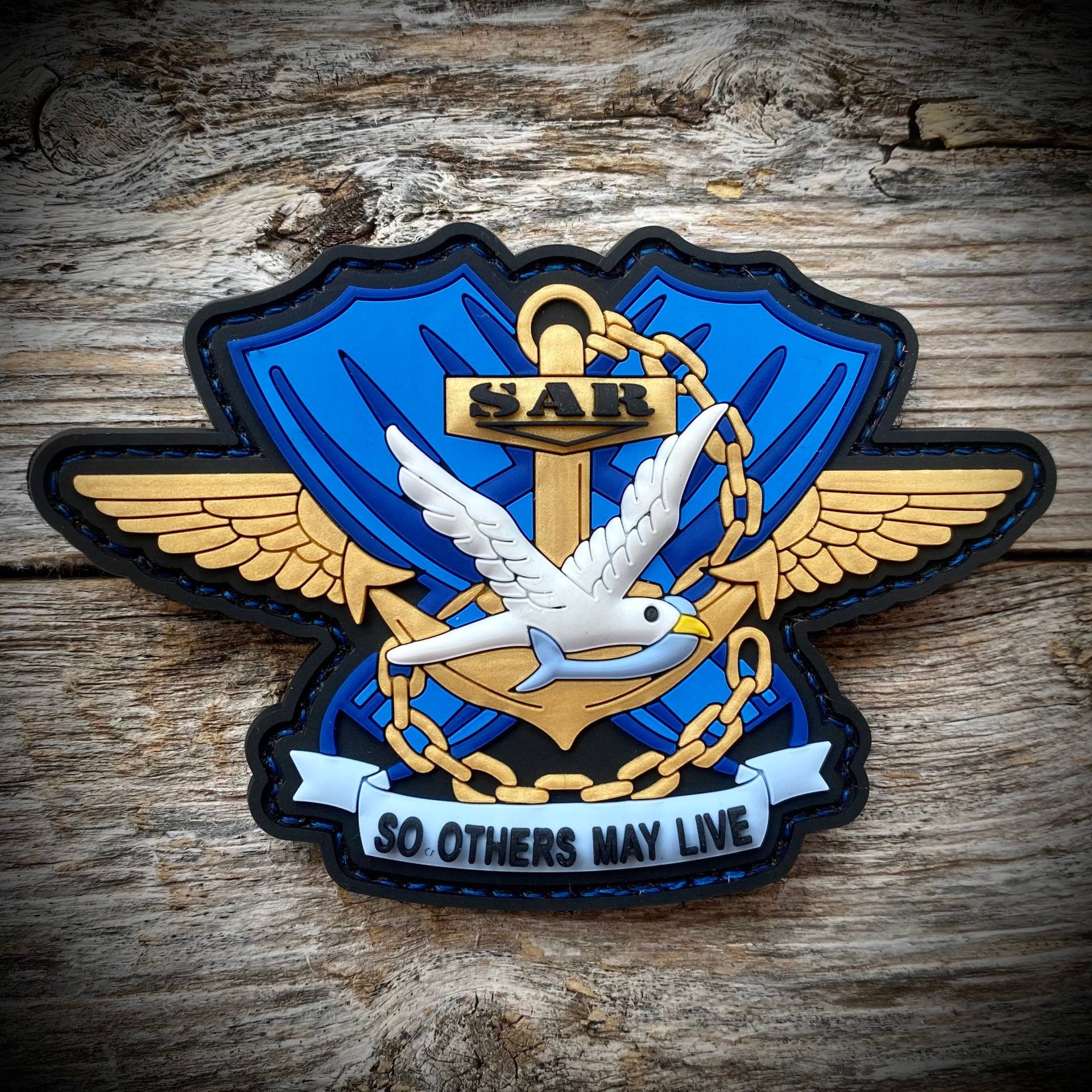 Navy Sea Sar - Pvc Patch Rettungsschwimmer Damit Andere Leben Können Marineflieger Crewchief Pilot von SRPatchCo