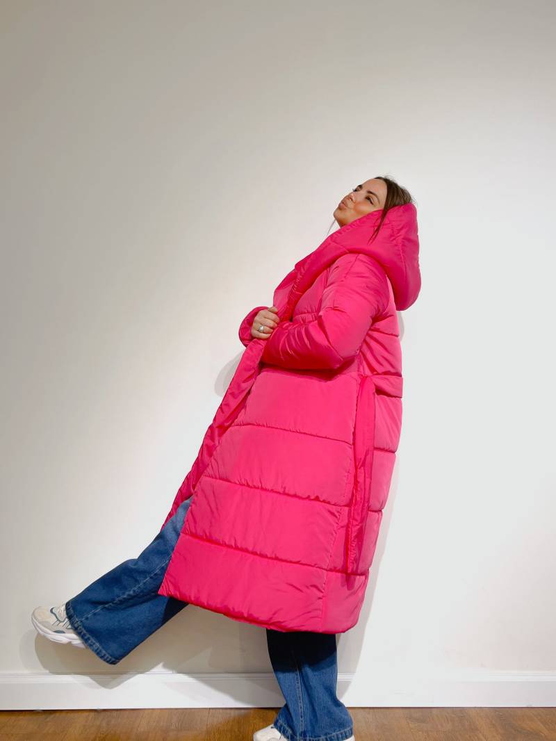 Oversized Steppjacke Oversize Parka Dicke Puffa Daunenjacke Damen Gepolsterte Winterjacke Winter Gürtel Mantel von SRSbrand