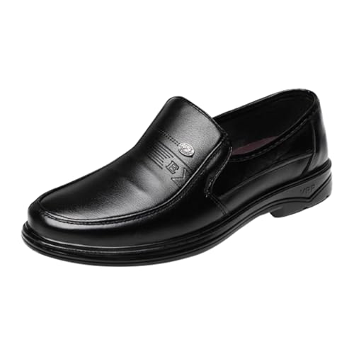 Herrenschuhe Leder 47 Business Oxford Schuhe Braune Schwarz Lederschuhe Männer Businessschuhe Klassischer Schnürhalbschuhe Derby Oxfords Hochzeit Schuhe 36-48 von SRTUMEY