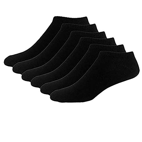 SRTUMEY 5 Paar Laufsocken Herren Damen Sneaker Socken Sportsocken Half Sleek Socken Herren Damen Socken Sports Atmungsaktive Sportsocken Füsslinge Kurz Socken Weiss Herren 43-46 von SRTUMEY