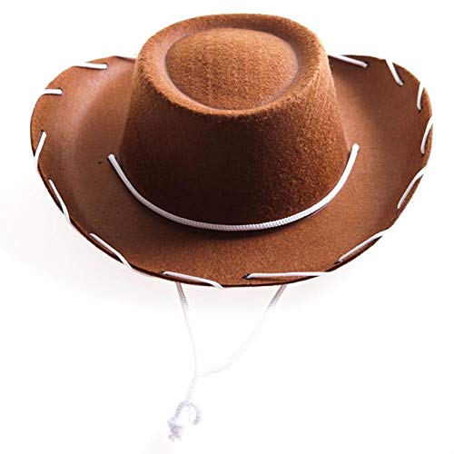 SRTUMEY Cowboyhut für Damen Western Cowboyhut mit formbarer Krempe Retro Westernhut Filz Cowgirlhut Requisiten Rot 1 Stück Kleidung und Dekorationen Basketballmützen Feiertag Cowboy Zylinder von SRTUMEY