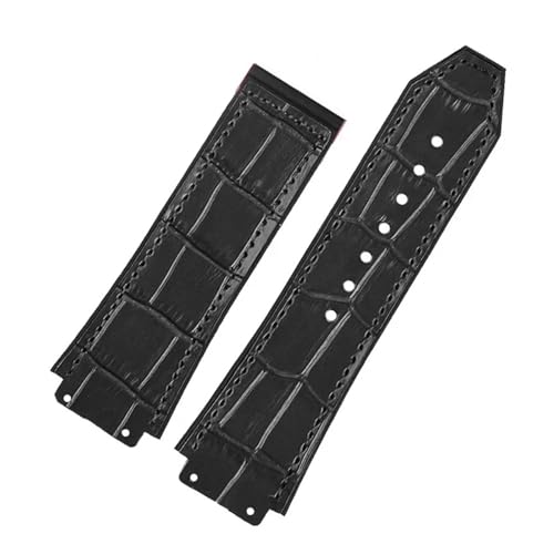 SRTYDCUR Echtes Leder Uhrenarmband Kompatibel mit Big Bang Serie Rindslederarmband Herrenarmband mit Werkzeugzubehör 26 * 19mm(Black- NO bucke) von SRTYDCUR