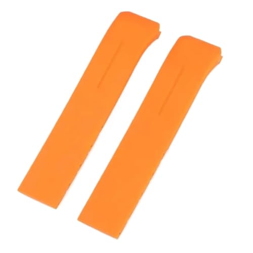 SRTYDCUR Silikonarmband kompatibel mit Tissot 1853 Tengzhi T-Touch Original T013 Gummi-Uhrenarmband T047T081T33 Herrenarmband Zubehör 20 mm 21 mm(Orange no clasp,20mm) von SRTYDCUR