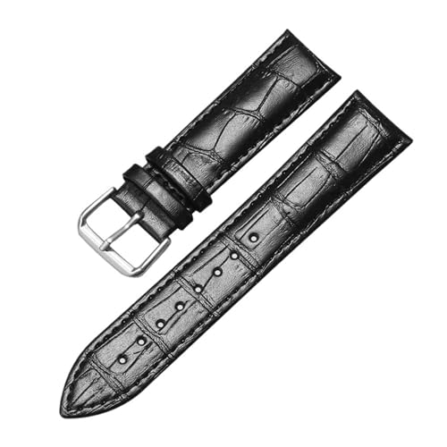 SRTYDCUR Universal-Ersatz-Uhrenarmband aus Kunstleder for Herren und Damen(Black,15mm) von SRTYDCUR