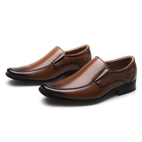 SRZYMJ Anzugschuhe Herren, Anzugschuhe Herren Oxford Derby Schuhe Klassischer Businessschuhe Schnürhalbschuhe Lederschuhe Hochzeitsschuhe Lackschuhe Hochzeitsschuhe Business Schnürschuh Braun 45 von SRZYMJ