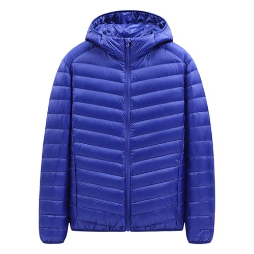 SRZYMJ Blau Herren Übergangsjacke Bomberjacke College Jacke Fliegerjacke Basic Freizeitjacke mit Reißverschlusstaschen Kurzmantel Leicht Tragejacke Männer Strickjacken Herrenjacke Übergangsjacke Hemd von SRZYMJ