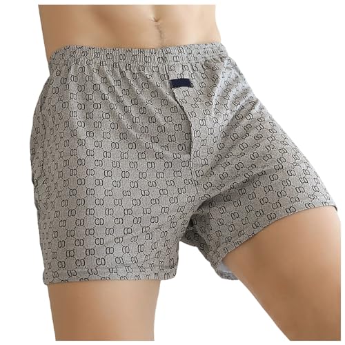 SRZYMJ Boxershorts Herren Herren Unterhosen Boxershorts Herren Retroshorts Boxershorts Herren Kühler Sinn Nahtlose Herren-Boxershorts Schnell Trocknende Männer Boxershorts Unterhosen Grey von SRZYMJ