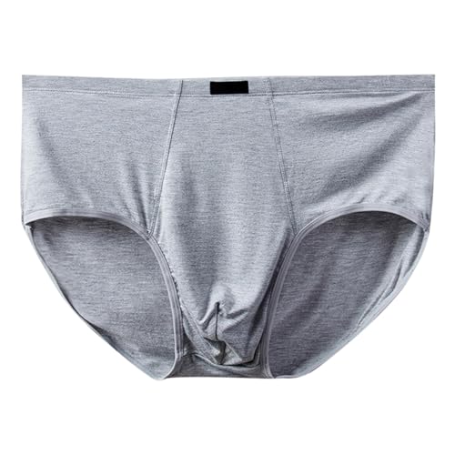SRZYMJ Boxershorts Herren Unterhosen Herren Retroshorts Boxershorts Herren Farbig Herren-Unterwäsche, weiche, atmungsaktive -Viskose-Unterwäsche mit offener Fliegentasche Light Grau von SRZYMJ