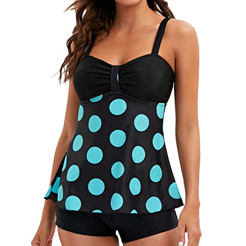 SRZYMJ Damen Tankini Zweiteilig, Bademode, Bikini Set Retro Bikini Frauen Sommer Strand BH Bikini Set Bademode Push Up Bikini Set Elegant Zweiteilige Badeanzug Triangel Bikinihose Bikini-Sets von SRZYMJ