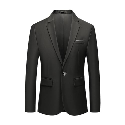 SRZYMJ Grün Herren Blazer Stretch Smokingjacke Reverskragen Freizeitjacke Slim Fit Anzugjacke Freizeitanzug Sakko Business Sakko Männer Winterjacke Sakko Jacket Blazer Baumwolle Wolle Anzug Hemd 4XL von SRZYMJ