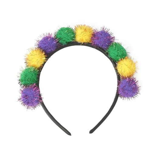 SRZYMJ Haarreif Dirndl Blumen Rosen Haarband Trachten Haarschmuck Blumen Haarkranz Stirnband Damen Mädchen Kopfband mit Gemischten Blüten für Hochzeit Hawaii Karneval Mottoparty Grün von SRZYMJ