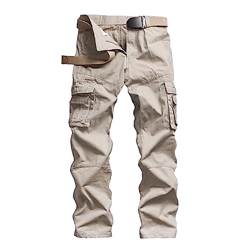SRZYMJ Herren Jeans Baggy Jeans Herren Slim Fit Stretch Weite Jeans Herren Jeanshose Herren Übergröße Hose Jeans Locker Jogginghose Baggy Cargohose Chino Hose Dünn Freizeithose Outdoor Hosen Weiß 40 von SRZYMJ