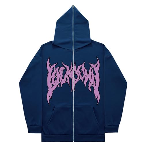 SRZYMJ Herren Kapuzenpullover Twill Langarm Casual Hipster Hoodie Pullover Einfarbig Klassisch Sweater mit Tasche Hemden Kurzarm Sommer Baumwolle Anzug 3 Teilig Skate-Kapuzenpullover Marine L von SRZYMJ