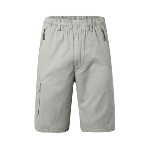 SRZYMJ Herren Kurze Hose Jeans Basketball Shorts Herren Fahrradhose Gepolstert Lang Sommer Turnhose Kurz Kurze Leinenhose Jeans Stretch Herren Wanderhose Khaki Unterhose Langes Bein 5XL von SRZYMJ
