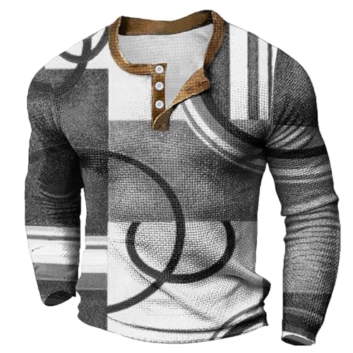 SRZYMJ Herren Langarm Poloshirt in Mehreren Farben Langarm-Polo aus feinstem Polo Herren Weiß Tshirt Herren Polo Weiß Grey Freizeithemd Herren Langarm Sommer 3XL Arbeits-T-Shirt Tshirt Pullover Hemd von SRZYMJ