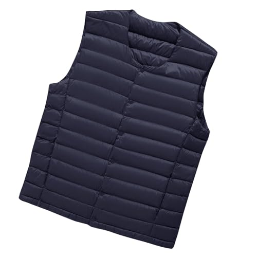 SRZYMJ Herren Weste Marine Thermoweste Herren Weste Winter Arbeitsweste Plüsch Ärmellos Jacke Fleeceweste Slim Fit Leicht Outdoor Winterweste Dicke Ärmellos Sport Weste Jacke Puffer Weste von SRZYMJ