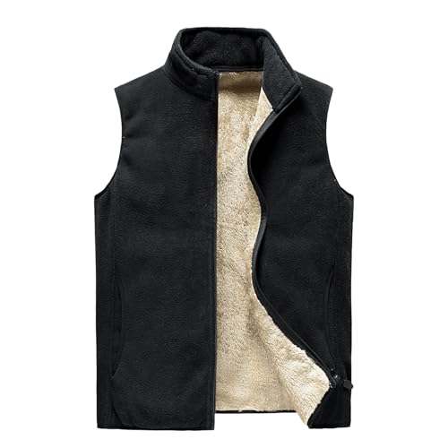 SRZYMJ Herren Weste Schwarz Herren Outdoor Weste mit Vielen Taschen Ärmellose Anglerweste Sommer Leicht Atmungsaktiv Ärmellose Jacke Jagd Fotografie Camping Angeln Multifunktionsweste Puffer Weste M von SRZYMJ