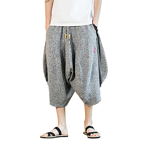 SRZYMJ Hosen Herren Sommer Weiss Freizeithose Outdoorhose Wasserdicht Graue Jogginghose Slim Sporthose Mit Handytasche Cargohose Chino Hose Stoffhose Trainingshose Trekkinghose Grey L von SRZYMJ