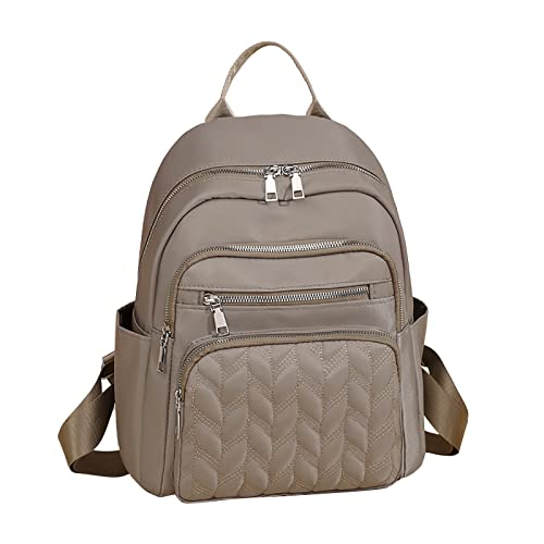 SRZYMJ Kleiner Rucksack Damen Khaki Rucksack Damen Wasserdicht Rucksack Gleichzeitig Tasche Handtasche Damen Mini Elegant Rucksack Grau Rucksack Tagesrucksack Rucksack Modern Rucksack Hip Belt von SRZYMJ