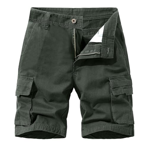 SRZYMJ Kurze Hose Herren Schwarz Boxershorts, Weihnachten Jogginghose Lang Polyester Kurze Sporthose Sommerhose Kurze Hose Schwarz Turnhose Kurz Grün Shorts 3/4 Baumwolle 36 von SRZYMJ