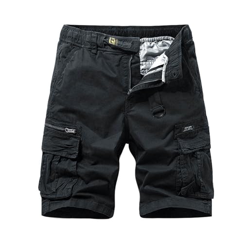 SRZYMJ Kurze Hose Herren Sommer Skirt with Shorts Kurze Sweathose Herren Cargo Shorts Herren Beige Sommer Freizeithose Schwarz Chino Hose Herren Beige 2 In 1 Shorts Herren 32 von SRZYMJ