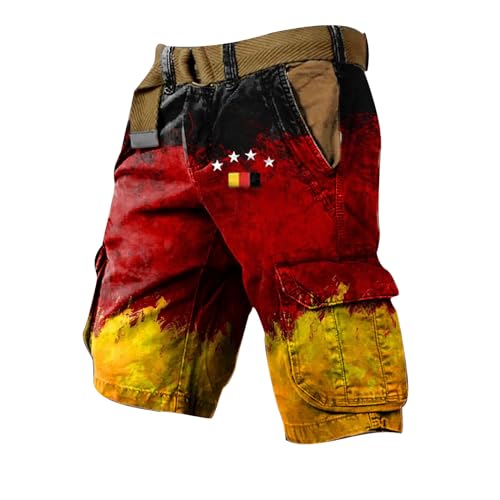 SRZYMJ Kurze Hose Herren Sport Badeshorts Männer Arbeitshose Herren Stretch Jeans Jogginghose Herren Baggy Anzughose Herren Winter Hosen Herren Thermohose Herren Winter Rot Thermo Cargohose Herren XL von SRZYMJ