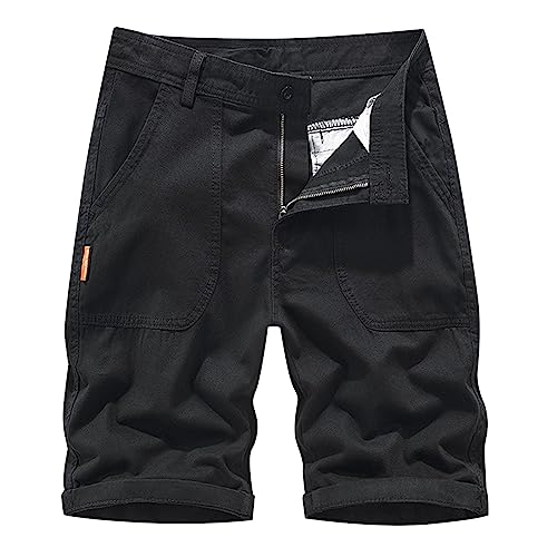 SRZYMJ Kurze Jeans Herren Shorts Stretch Kurz Hosen Jeans Stretch XXL Kompressionshose Leichte Sommerhose Für Sport Und Freizeithosen Gefütterte Strumpfhose Große Größen Schwarz Pyjama Hose Kariert von SRZYMJ