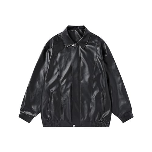 SRZYMJ Lederjacke Herren Schwarz Motorrad Lederjacke Herren Mantel Herren Schwarz Steampunk Camo Zip Hoodies With Pockets Herren Fleecejacke Fahrradjacke XXL Langarmshirt Winter Herren von SRZYMJ