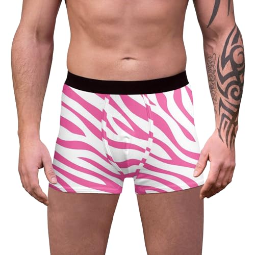 SRZYMJ Männer Boxershorts Unterhosen Retroshorts Für Herren Boxershorts Herren Unterhosen Herren Baumwolle Men Retroshorts Microfaser Elastischem Bund Atmungsaktive Unterwäsche Boxershorts Rosa von SRZYMJ