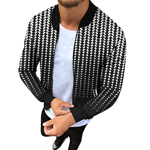 SRZYMJ Mantel Herren Winter Jacke Leicht Übergangsjacke Outdoorjacke Atmungsaktiv Warm Softshelljacke Steppweste Leicht Funktionsjacke Parka Winter Wintermantel Sportjacke Freizeitjacke von SRZYMJ