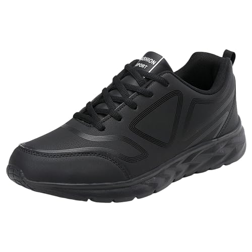 SRZYMJ Schuhe Herren Schwarz Sneakers Damen Schwarz Leichte Arbeitsschuhe Winter Sicherheitsschuhe Sicherheitsschuhe Herren S2 Hausschuhe Herren Lammfell Gartenschuhe Herren Herrenstiefel Gefüttert 42 von SRZYMJ