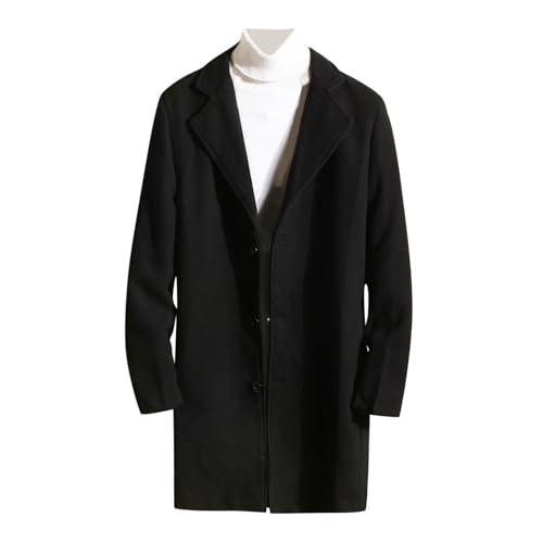 SRZYMJ Schwarz Sakko Herren Sportlich Klassisch British Blazer Knöpfe Modern Strick Blazer Anzugjacke für Männer Anzug Schwarz Strand Freizeit Anzug Sakko Sportlich Modern Regular Fit Anzug Hemd XXL von SRZYMJ