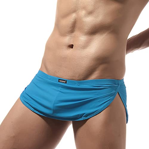 SRZYMJ Slips Herren Strings & Tangas Für Herren Baumwolle Underpants Herren Boxershorts Shortys Herren Shorts Herren Unterwäsche Baumwolle Herren Retroshorts Blau M von SRZYMJ