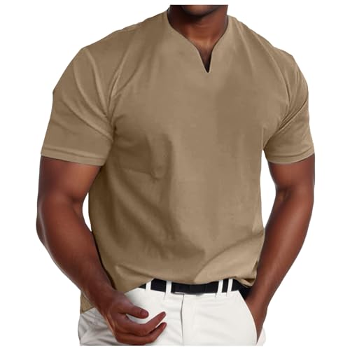 SRZYMJ Tshirt Männer V Ausschnitt T Shirt Herren V-Ausschnitt Retro Henley Shirt Tailliert Muskelshirts Einfarbiges Kordelzug Retro Henley Shirt Oversized Tshirt Herren Sommer Tops Tshirt Sommer SRZYMJ Tshirt Männer V Ausschnitt T Shirt Herren V-Ausschnitt Retro Henley Shirt Tailliert Muskelshirts Einfarbiges Kordelzug Retro Henley Shirt Oversized Tshirt Herren Sommer Tops Tshirt Sommer von SRZYMJ