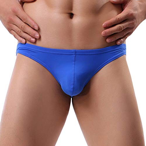 SRZYMJ Unterhosen Herren Baumwolle Slips Strings & Tangas Baumwolle Underwear Boxershorts Weihnachten Männer Shorts Baumwolle Herren Weiß Herren Shorts Unterwäsche Herren Retroshorts Blau L 1717A von SRZYMJ