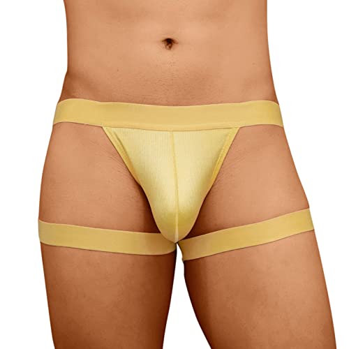 SRZYMJ Unterhosen Herren Baumwolle Slips Strings & Tangas Für Herren Spitze Underwear Boxershorts Weihnachten Shortys Männer Shorts Herren Unterwäsche Bambus Retroshorts FüR Herren Gold 3XL 485B von SRZYMJ
