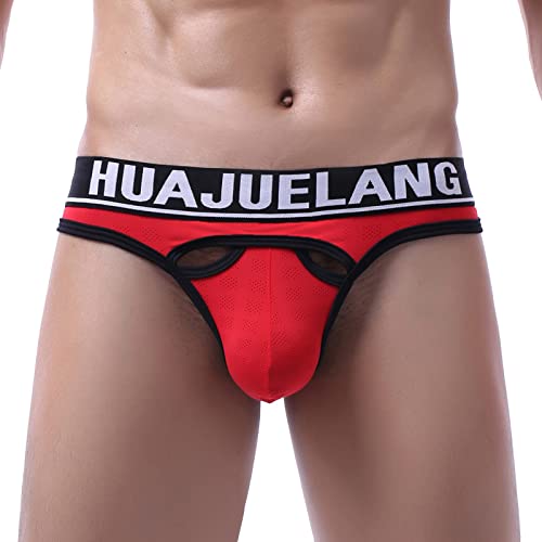 SRZYMJ Unterhosen Herren Baumwolle Slips Strings & Tangas Für Herren Underwear Unterhosen Herren Boxershorts Hipster Shorts Baumwolle Shorts Herren Unterwäsche Bambus Retroshorts FüR Herren Rot XXL von SRZYMJ