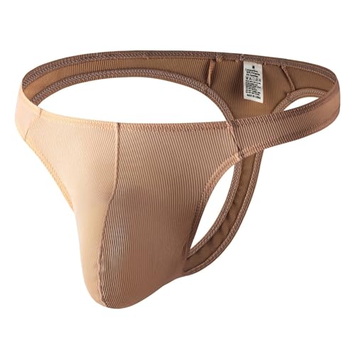 SRZYMJ Unterhosen Herren Baumwolle Slips Strings & Tangas Spitze Underpants Boxershorts Herren Locker Shorts Baumwolle Herren Weiß Herren Shorts Unterwäsche Retroshorts Kaffee L 936B von SRZYMJ