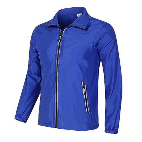 SRZYMJ Windbreaker Herren Regenmantel Herren Xxxl Zip Hoodie Herren Windjacke Herren Leicht Motorrad Hoodie Herren Mit Protektoren Regenmantel Herren Xxxl BU2 Herren Hoodie Mit Reißverschluss L von SRZYMJ