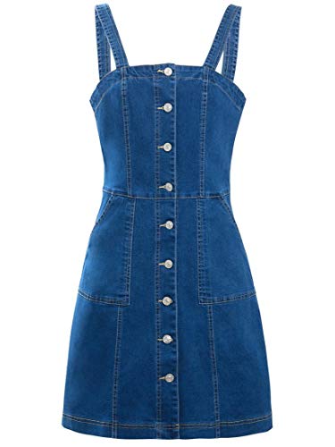 SS7 Damen Denim Pinafore Kleid von SS7