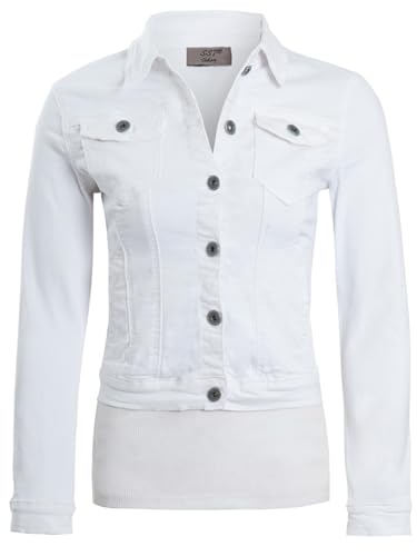 SS7 Damen Dünner Sitz Stretch Jeansjacke von SS7