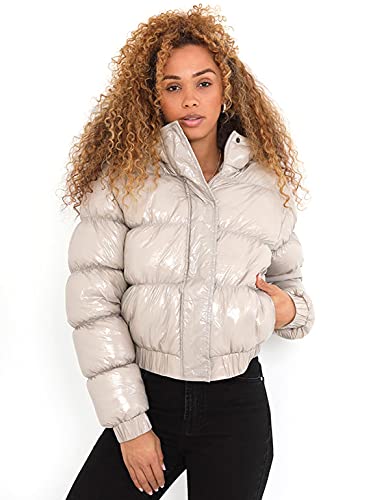 SS7 Damen Glänzende Daunenjacke aus Vinyl von SS7