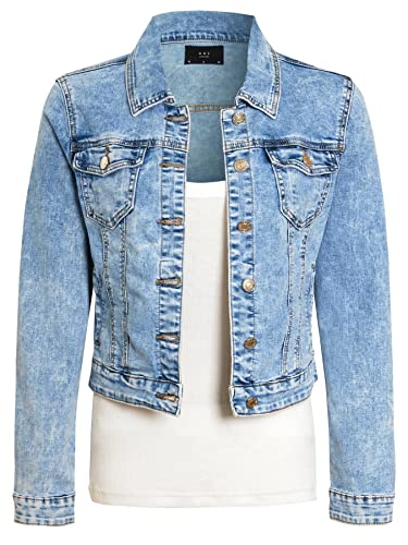 SS7 Damen Hellblaue Jeansjacke mit Stretch von SS7