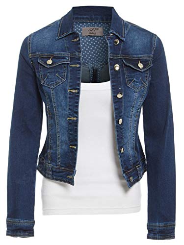SS7 Damen Jeansjacke in Indigo (46, Indigo) von SS7