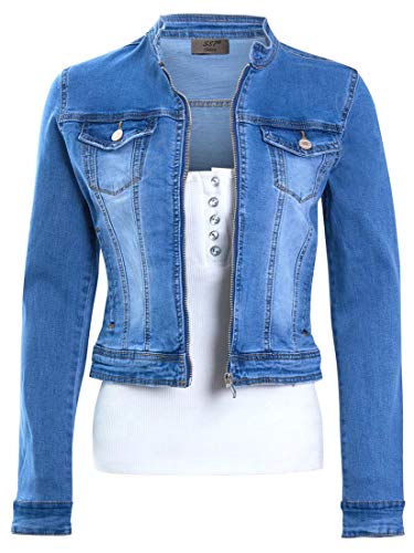 SS7 Damen Jeansjacke mit Reißverschluss von SS7