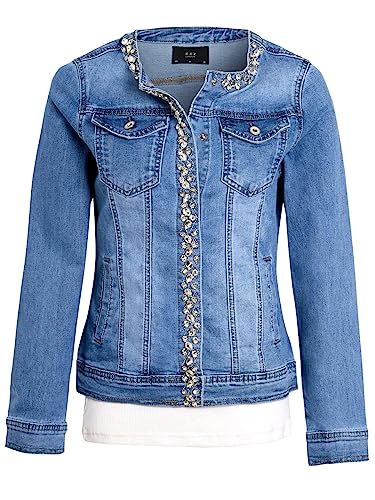 SS7 Damen Jeansjacke mit Schmuckverzierung von SS7