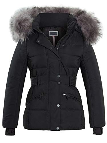 SS7 Damen Puffer Parka Kunstpelzmantel von SS7